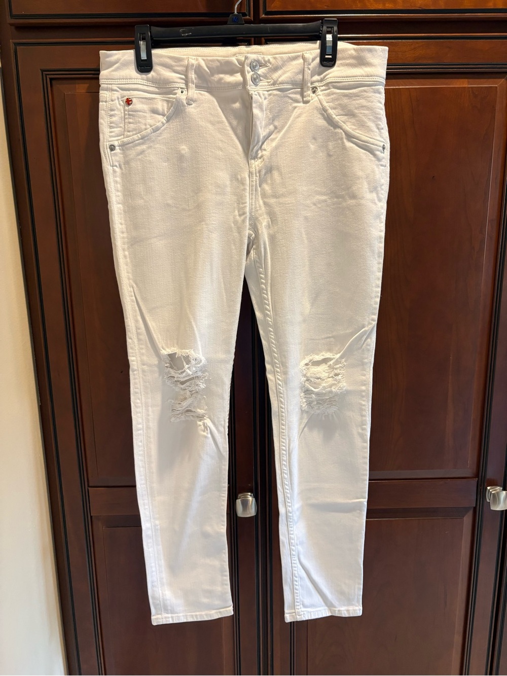 NWOT Hudson White Collin Distressed Ankle Skinny Jean - 32 x 28